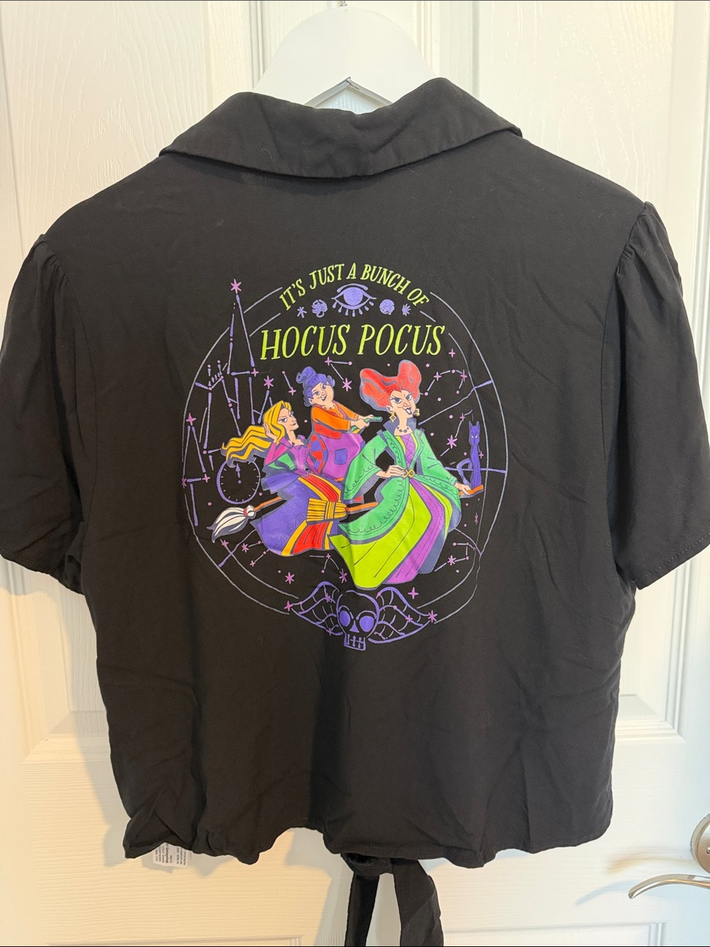 Disney Her Universe Hocus Pocus Sanderson Sisters Tie Front Shirt XL